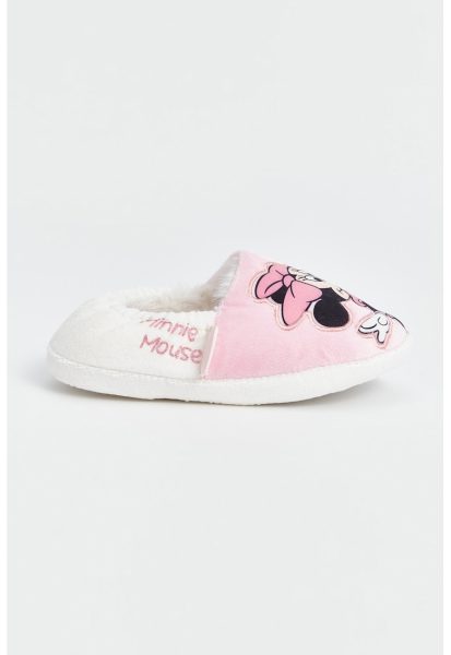 Papuci de casa cu model Minnie Mouse