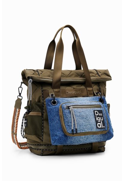 Rucsac din material textil cu etui detasabil