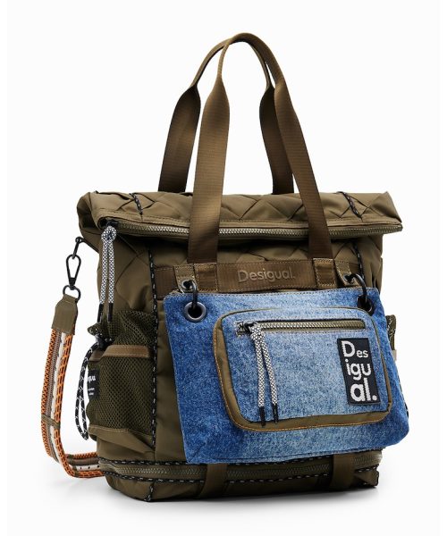 Rucsac din material textil cu etui detasabil