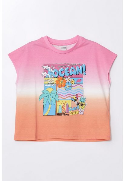 Tricou regular fit cu detaliu grafic