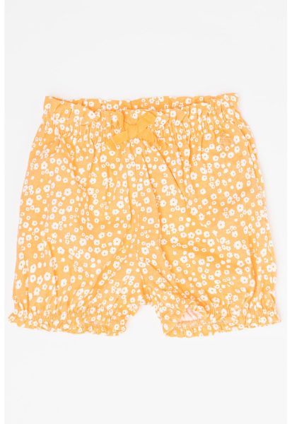 Pantaloni scurti de bumbac organic cu talie elastica
