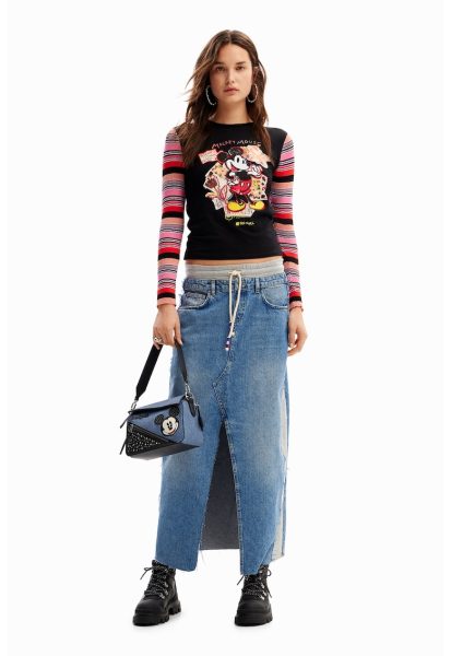 Bluza cu aplicatie Mickey Mouse