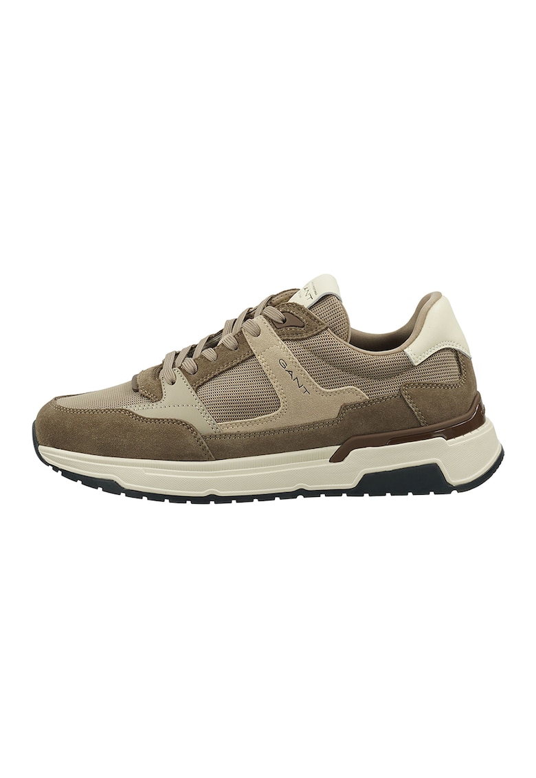 Pantofi sport din material textil cu garnituri din piele intoarsa Jeuton