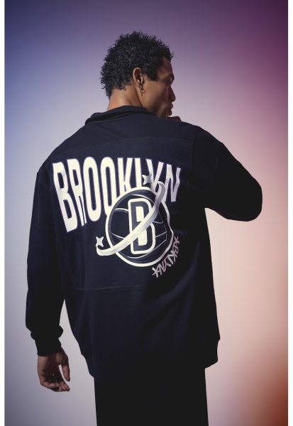 Bluza de trening supradimensionata Brooklyn Nets