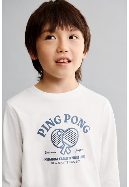 Pijama cu imprimeu grafic Pingpong