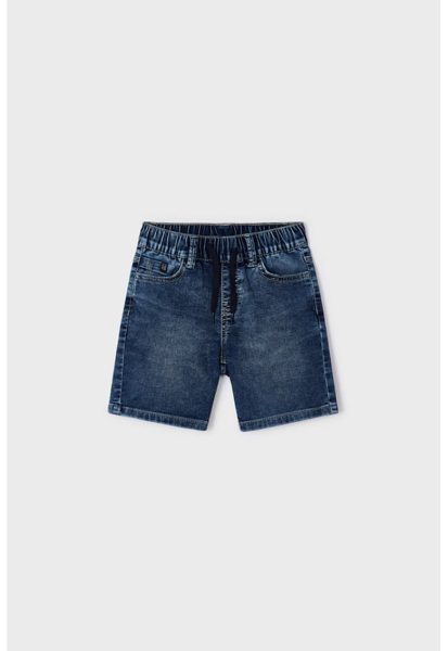 Pantaloni scurti din denim cu talie ajustabila
