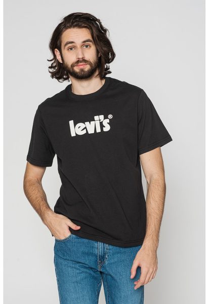 Tricou relaxed fit cu imprimeu logo 10