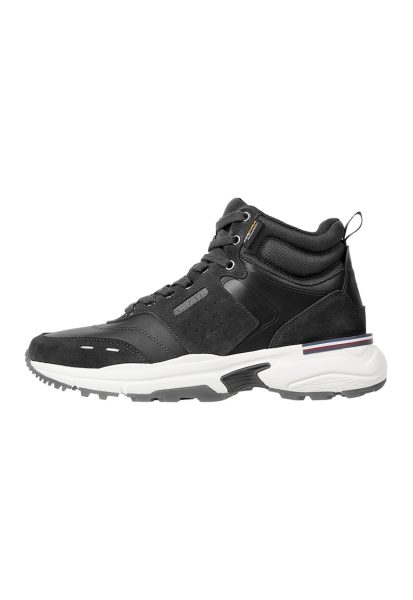 Pantofi sport medii cu detalii de piele intoarsa