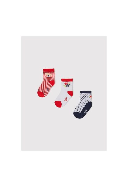 Set 3 perechi sosete inalte - 0000209487688_24M - Bumbac - Multicolor