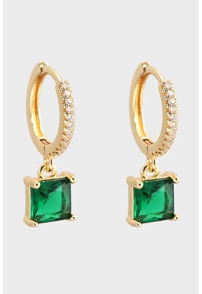 Cercei decorati cu cristale zirconia
