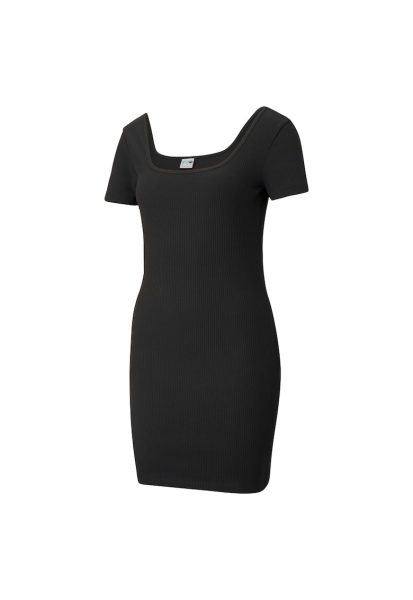 Rochie Classics Square Neck Ribbed Dress 53161501 Femei