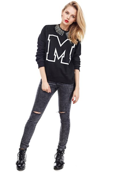 Bluza de trening din bumbac cu maneci raglan