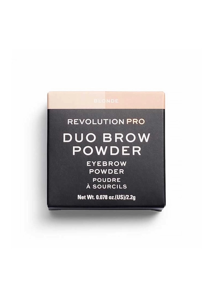 Pudra pentru sprancene Revolution PRO Duo - Blonde - 2 -2 g