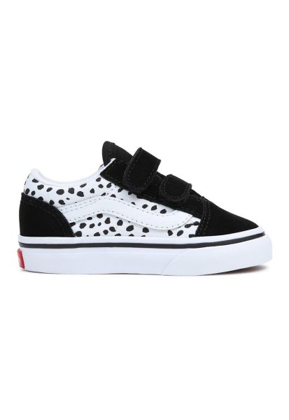 Tenisi din piele intoarsa cu inchidere velcro Skool