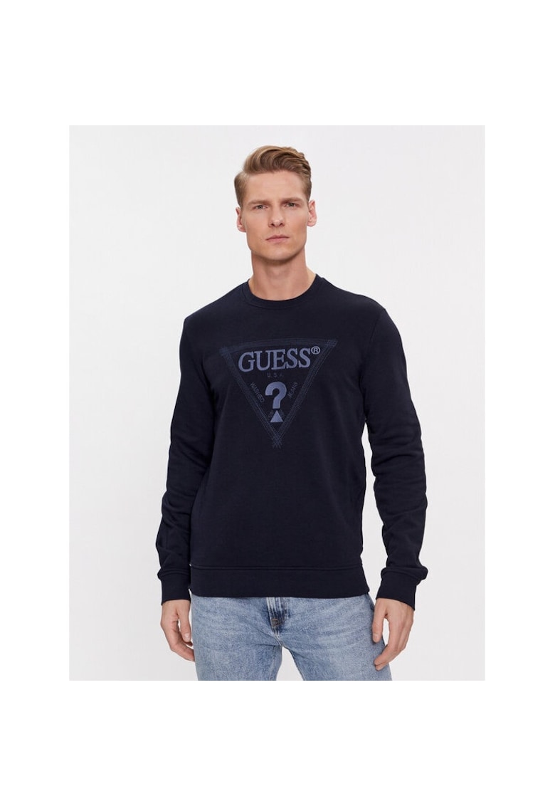 Bluza sport barbati - 381752 - Bleumarin - Bumbac